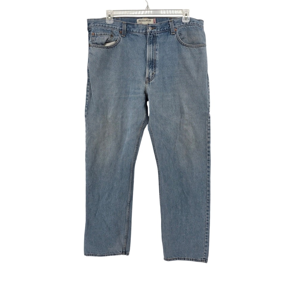 Levis 505 Regular Fit‎ Straight Cotton Demin Jeans Mens 40X33  Zip